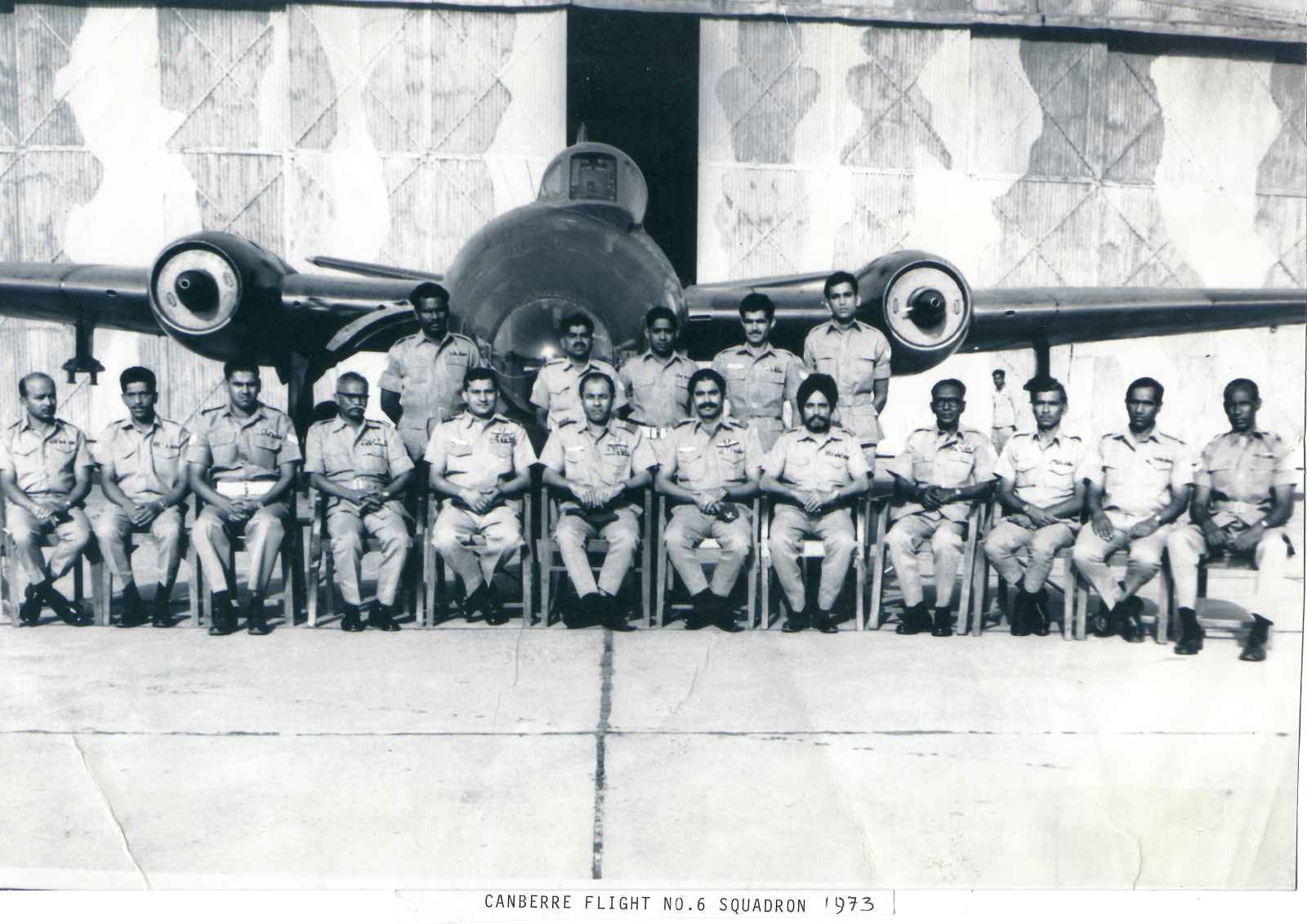 Cananbera. No. 6 sqdn 1973 low