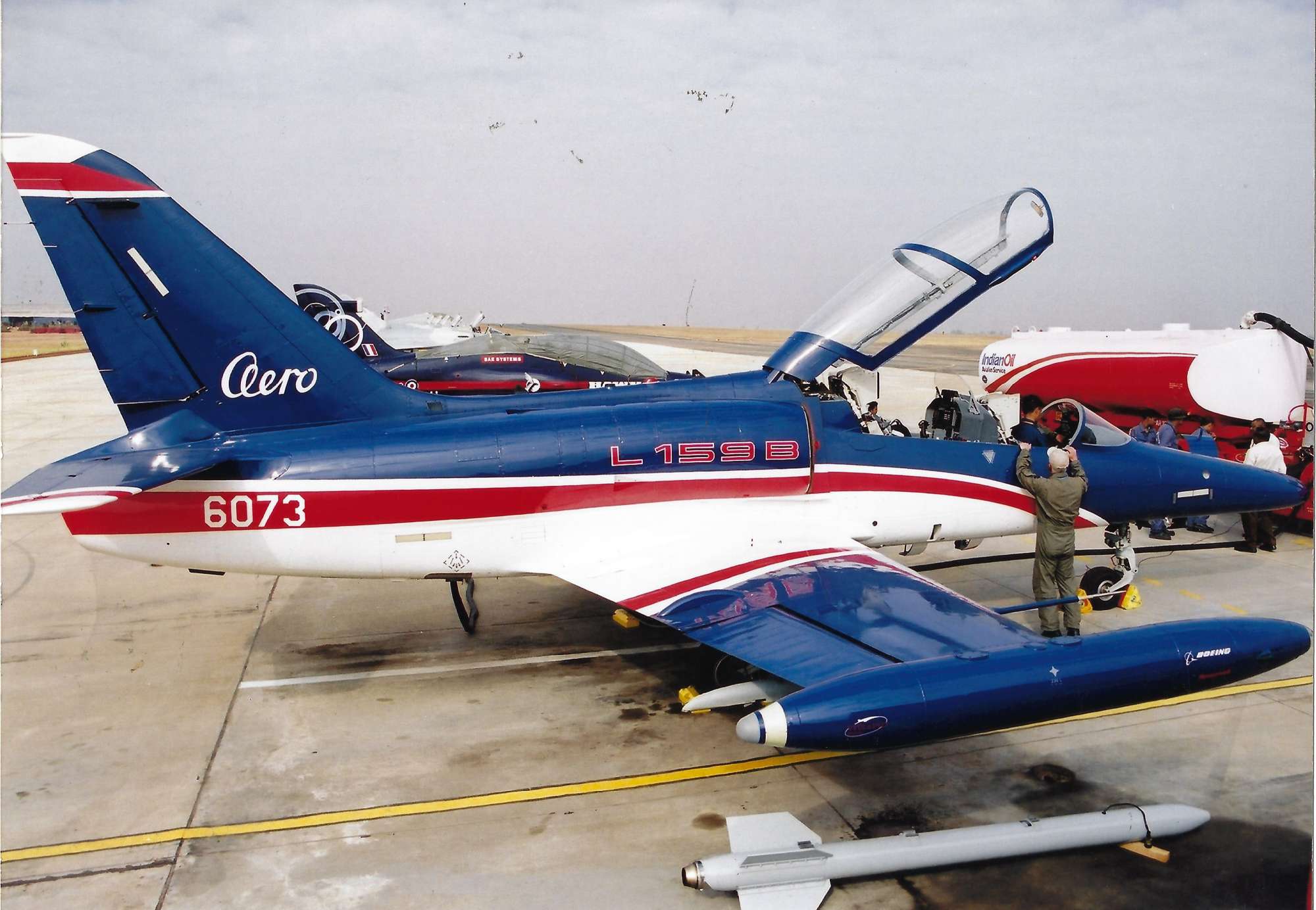 Aero Vodochody L 159 aircraft of the Chez republic LOW
