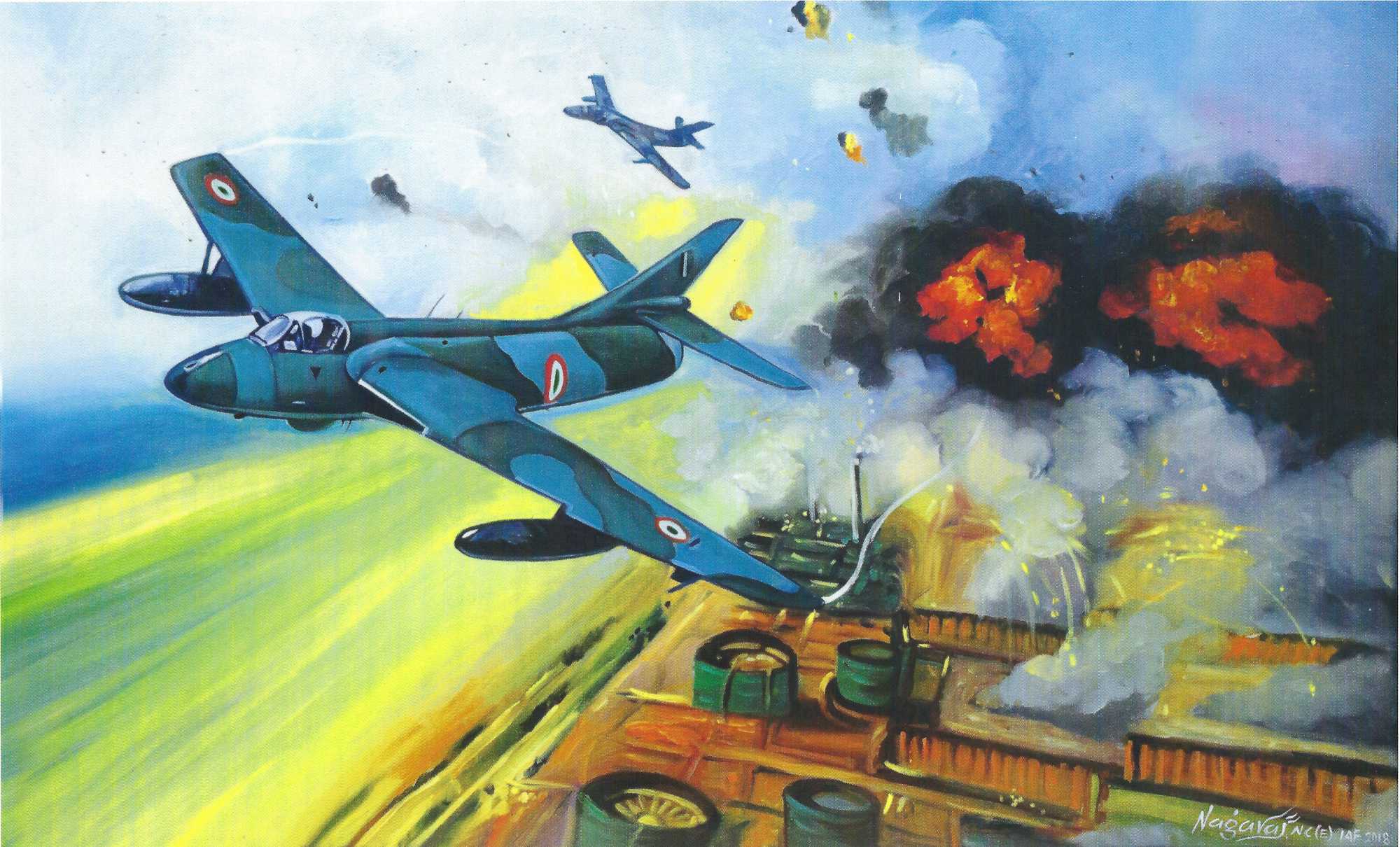 Hunter attacks targets