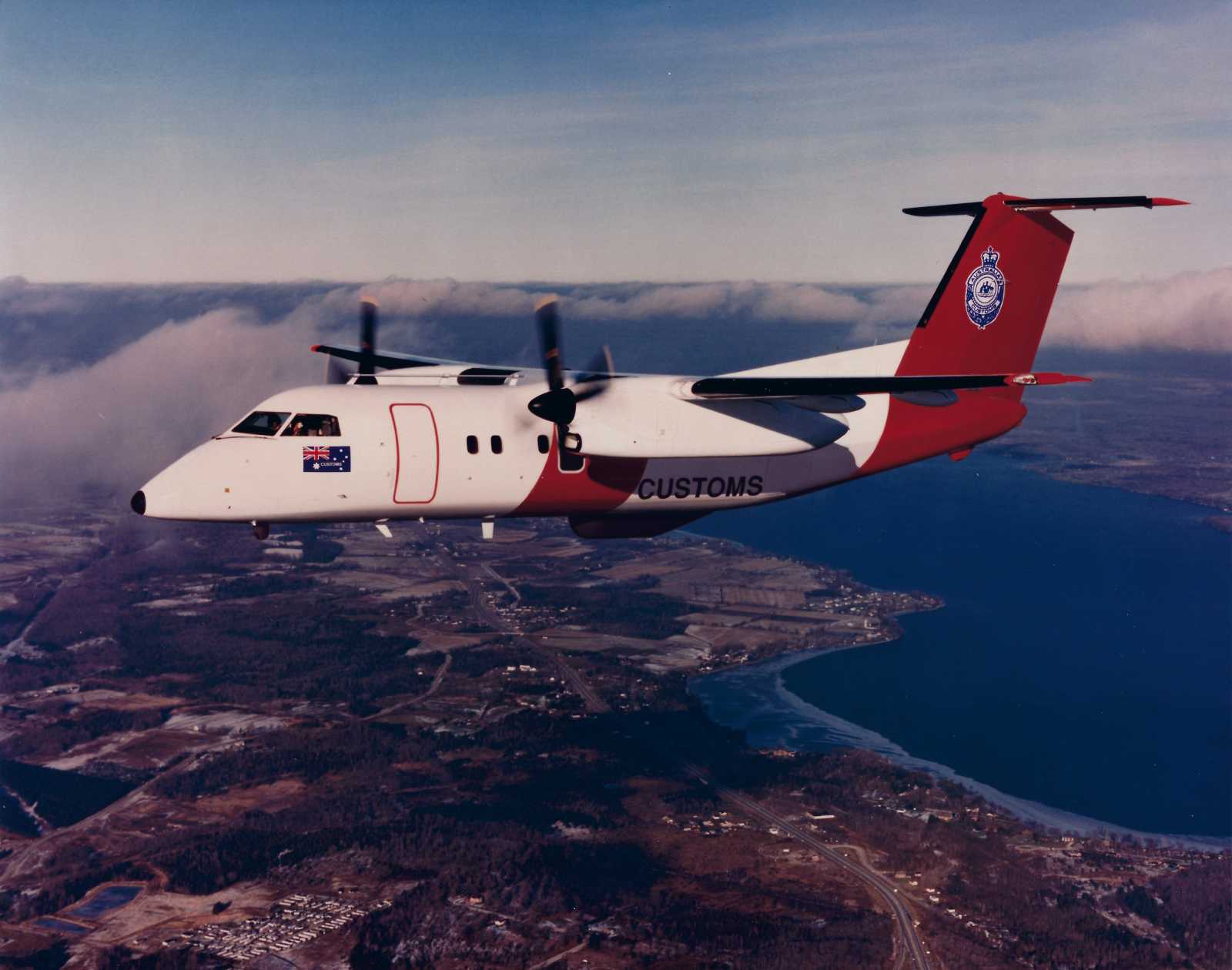 D-8- 200 NJS. Photo - Bombardier Regional Aircraft low