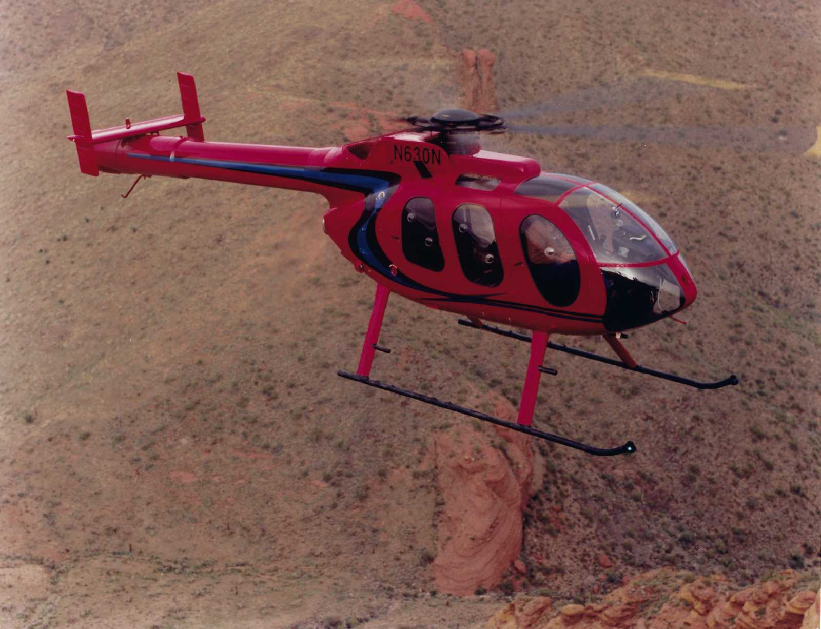 MD 600N helicopter from McDonnel Douglas features seating for upto seven passangers. Photo - McDonnell Douglas1