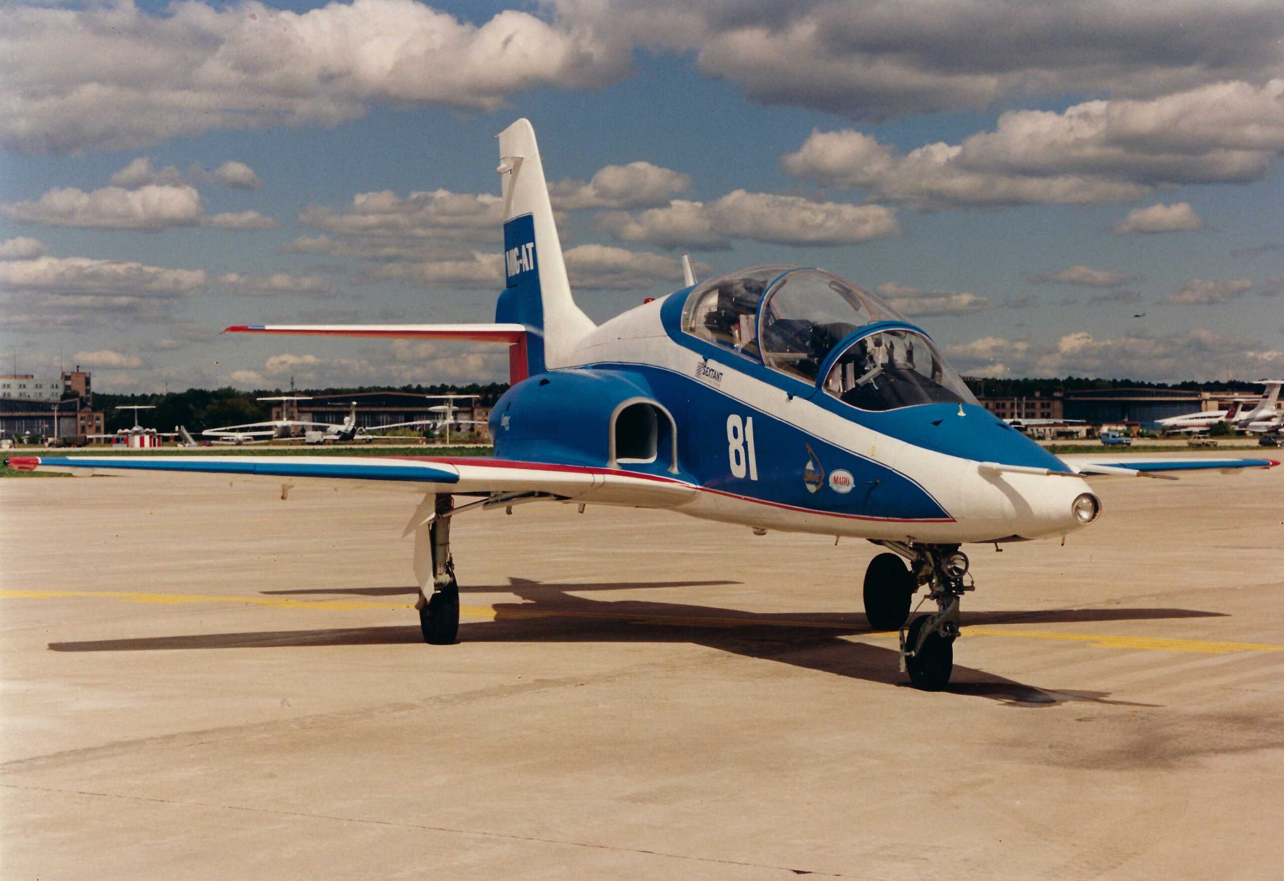 MIG-AT advanced jet trainer. April 1996 .. Photo MAPO. Crfedit Arthur Sarkisyan....