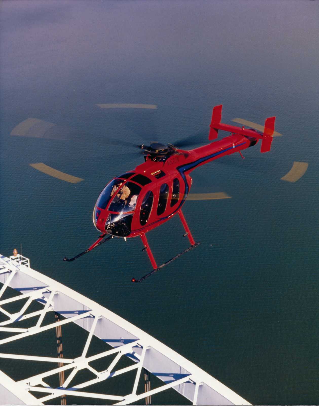 McDonnel Douglas MD 600N undergoing flight tests at Mesa, Arizona. Photo - McDonnel Douglas Helicopter Systems1