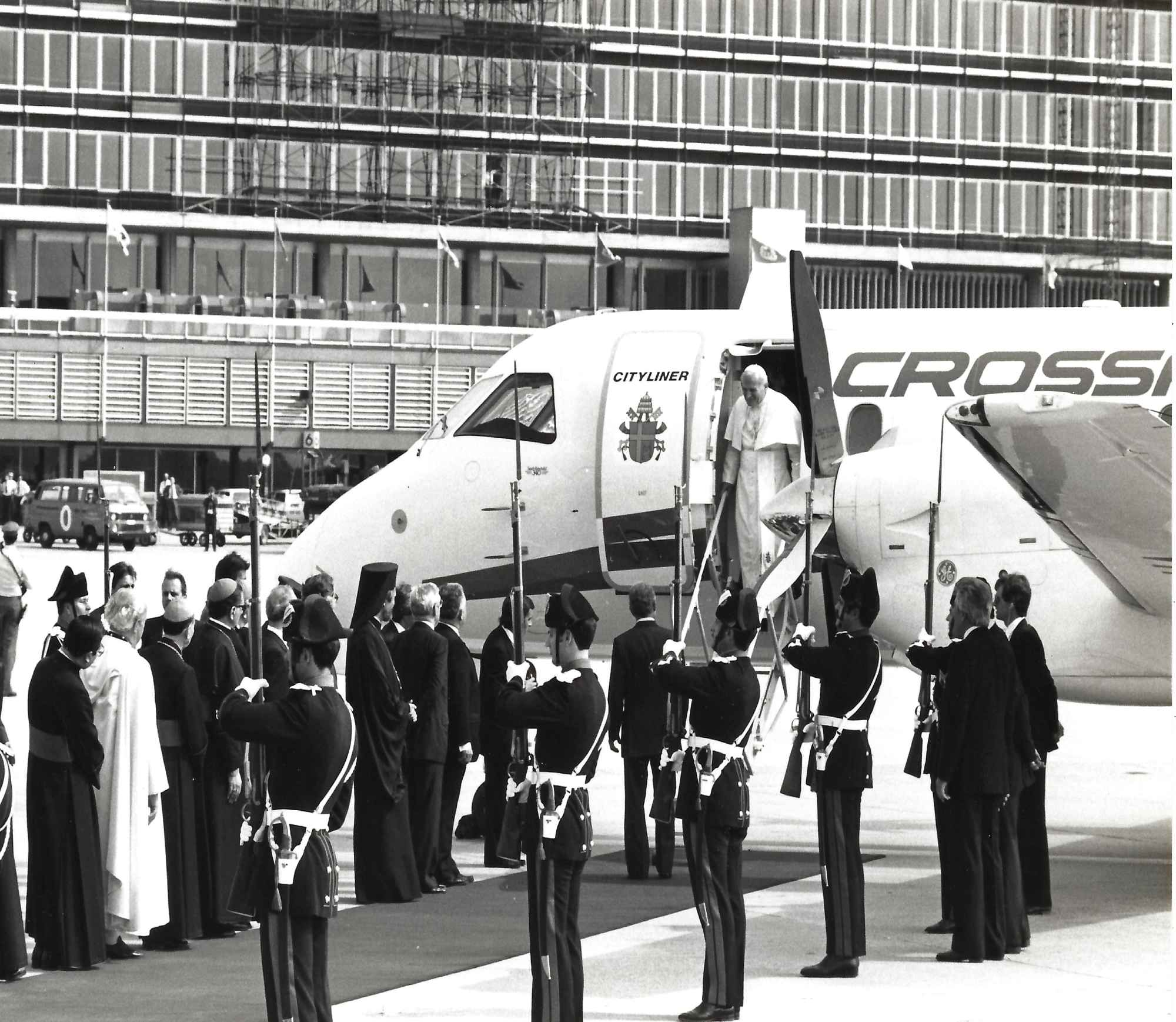 On June 12, 1984, Pope John paul II flew twice in Crossair