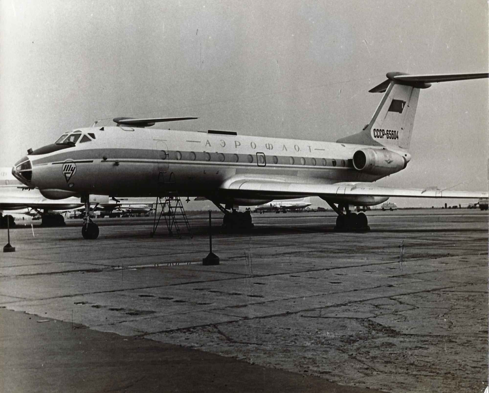 Soviet passanger liner Tu-134. Photo I. Kogan. Photo APN..