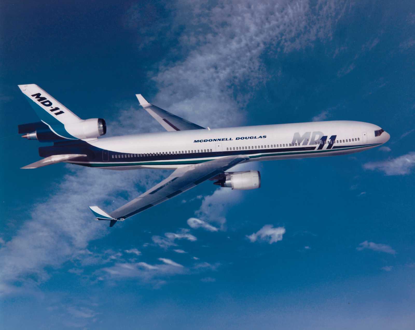 The McDonnald Douglas MD 11 is the aviations largest wide-cabin trijet in service. Photo - McDonnald Douglas2