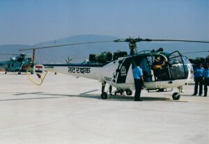 HAL Chetak (Aerospatiale Alouette III) belonging to the 800 Coast Guard Air Squadron (CGAS 800) CGAS 800 holds the distinction of being the very first air unit established by the Indian Coast Guard