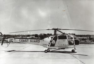 one of the 3 Chetak helicopters manufactured by HAL which will constitute the 1st aviation sqdn of the CG. 21-5-82. Pic PIB (DW)
